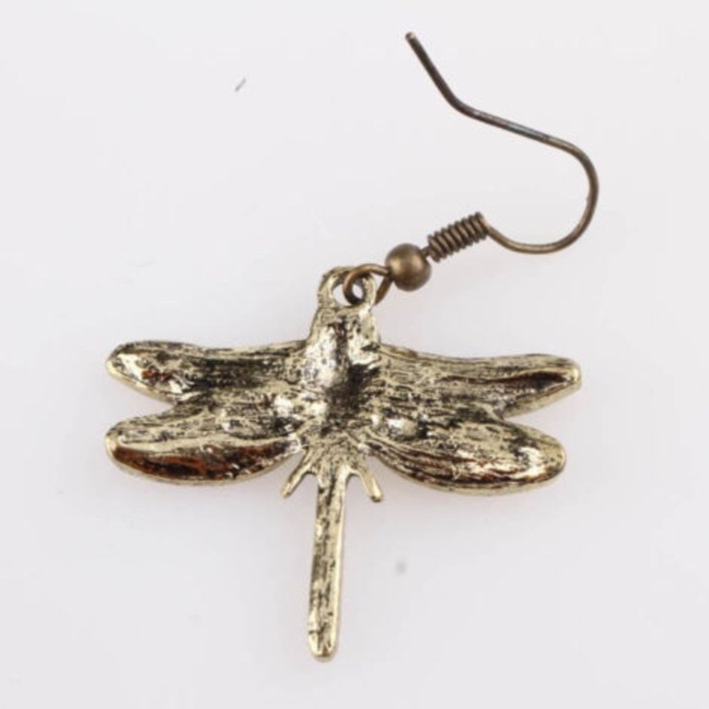 **LAST ONE!** Beaded Dragonfly Earrings - Picture 4 of 5